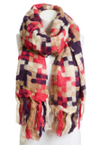 Warm Patchwork Trendy Scarf - Multiple Colors