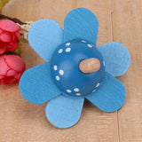 Kids Wooden Toys Flower Rotate Spinning Top Wooden Classic Toys for Chidren Kids Develop Intelligence Education Montessori Toys