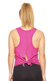 AE264 Women's Tie Back Muscle Tee