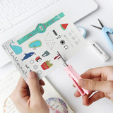 Deli Stationery Student Portable Child Safety Scissors Round Head Hand Pocket Diy Tape Cutter Stationery Scissors Craft Scissors