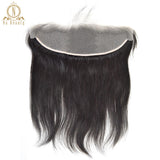 Straight Transparent Lace Frontal 13X4 & 4x4 Lace Coloure Free Part Remy Brazilian Human Hair Clear Lace Closure Natural Color
