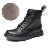 Soft Split Leather Women White Ankle Boots Motorcycle Boots Female Autumn Winter Shoes Woman Punk Motorcycle Boots 2020 Spring