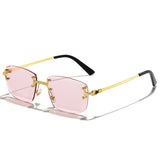 HBK 2021-2022 New Fashion Luxury Frameless Sun Glasses Rimless Sunglasses