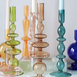 Nordic Glass Candle Holders Romantic Dinner Home Decoration