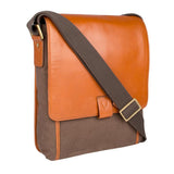 Aiden Medium Canvas and Leather Crossbody