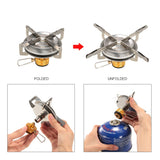 Lixada 3500W Portable Outdoor Camping Gas Stove Hiking Backpacking Picnic Ultralight Cooking Gas Burner Stove Furnace