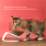 Factory Price Non-Slip Pet Food Bowl for Dog Cat Protection Cervical Transparent Ears Dish Rack