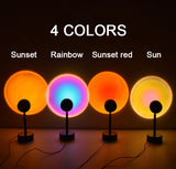 RGB Mini Table Rainbow Usb Led Sunset Red Lamp Sun Projection Sunset Desk Projector Led Light Decoration Rainbow Projection Lamp