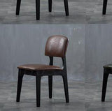 Special Offer Solid Wood Black Simple Backrest Hotel Dining Chair Home Furniture Restaurant Coffee Chair