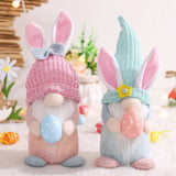 Easter Rabbit Ear With Light Luminous Faceless Gnome Dwarf Dolls Easter