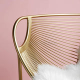 Nordic Style Makeup Chair Ins Net Red Stool Makeup Stool Light Luxury Dressing Table Backrest Fairy Stool