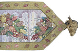 DaDa Bedding 3-Piece Set-Botanical Beige Woven Tapestry Dining Table Runner