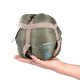 Lixada 190*75cm Camping Envelope Sleeping Bag Light Cotton Tourist Bag With Compression Bag Equipment Spring Summer Autumn