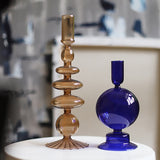 Nordic Glass Candle Holders Romantic Dinner Home Decoration
