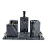 Home Marble Bathroom Accessories Set Marble Effect Accessory Bathroom Set
