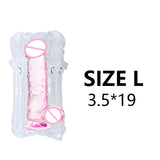 Soft Jelly Dildo Realistic Penis Strong Suction Cup Anal Butt Plug Dick Toy for Adult Erotic G-Spot Orgasm Sex Toys for Woman