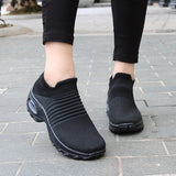 Spring Women Sneakers Shoes Flat Slip on Platform Sneakers for Women