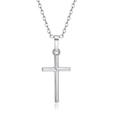 Gold Black Color Crystal Jesus Cross Pendant Necklace Jewelry for Men/Women