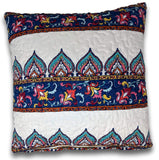 DaDa Bedding Set of 2-Pieces Bohemian Earthy Floral Meadow Throw Pillow Covers - 18" X 18" (160553-9)