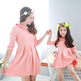 (Mommy & Me ) Three-quarter sleeve lotus leaf - shopwishi 