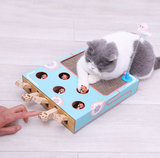 Hot Selling Dropshipping Pet Cat Funny Toy Cat Wood Toy Scratcher Board Cat Mouse Toy
