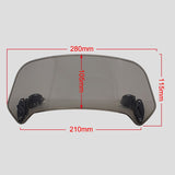 ROAOPP Universal Motorcycle Windshield Risen Adjustable Wind Screen Spoiler Air Deflector for Honda BMW Yamaha Kawasaki Suzuki