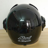 Masei Bright Black Warrior Mens Womens IRONMAN Iron Man Helmet Motorcycle
