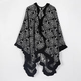 2019 Leopard Print Poncho Winter Cashmere Women Pomcho Scarf Female Wool Poncho and Capes Foulard Shawl Lic Scarf Echarpe Sjaal