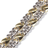 Hesiod Two Tone Diamond Hip Hop Style  Cuban Link Chain for Men