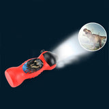 Baby Sleeping LED Dinosaur Projector Lamp 24 Patterns Flashlight Projector Lamp Toys Light-Up Rotary Educational Toy for Kids