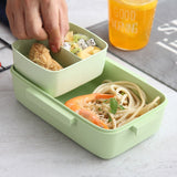 TUUTH New Microwave Lunch Box Independent Lattice for Kids Bento Box Portable Leak-Proof Bento Lunch Box Food Container