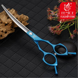 Fenice Professional Symmetrical Handle 6.5 Inch Curved Animal Grooming Scissors