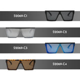GUELPH | S2069 - Flat Top Square Oversize Fashion Sunglasses