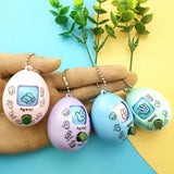 Family Game Rock Paper Scissors Play Toy Keychain Scissor Paper Stone Toys Key Chain Egg Key Ring Rock Paper Scissors