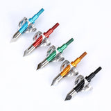 100grain 5colors 6ps Hunting Stingers Arrow Head Recurve Bow Hunting Arrowhead Glass Carbon Steel Aluminum Arrow Shaft Universal - shopwishi 