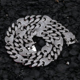 Hesiod Two Tone Diamond Hip Hop Style  Cuban Link Chain for Men