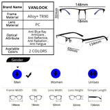 Blue Light Blocking Myopia Computer Glasses Gamer Men Grade Eyeglasses Shortsighted -1 -1.25 -1.75 -2.25 -2.75 -3.25 -3.75 -4.00