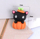 20pcs/Lot Resin Halloween Accessories Flat Back Cabochon Embellishments for Scrapbooking DIY Decoration Crafts Party Supplies