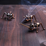 New Creative Alloy Incense Stick Burner Holder Ant Shape Censer Plate for Candle Aromatherapy Furnace Incense Base