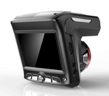 2 in 1 Combo GPS  Dash Cam Radar Detector With Flow Speed Cam, 2.4inch 1080P HD Car Black Box