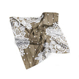 Lace Women Neck Tie Silk Scarf Bandana Scarf Men