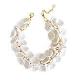 Porcelain Plum Blossom Cluster Necklace