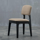 Special Offer Solid Wood Black Simple Backrest Hotel Dining Chair Home Furniture Restaurant Coffee Chair