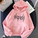 Oversized Hoodies Womens Harajuku Plus Size Women Sweatshirt Flamme Print Korean Style Winter Coat Pink Clothing Blak Tops