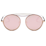 FAIRFAX | CA10 - Polarized Circle Round Brow-Bar Fashion Sunglasses