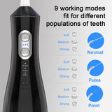 2021 Hot Selling Black Cordless Water Flosser for Adult& Kids
