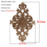 VZLX Unique Natural Floral Wood Carved Wooden Figurines
