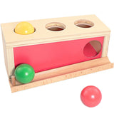 Baby Wood Montessori Materials Knocking Ball Box Toys for Children