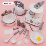 44 Pieces Children Mini Kitchen Toy Cookware Pot Pan Kids Pretend Cook Play Toy Simulation Kitchen Utensils Toys Children Gift