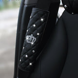 Universal Crystal Car Seat Belt Cover Diamond Hand Brake Gear Cover Auto Seat Belt Shoulder Pad Car Styling Suit for All Car